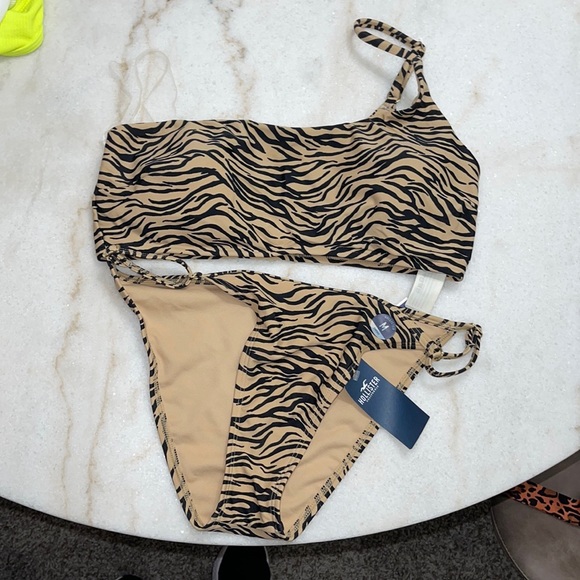 Hollister Other - TAN ZEBRA HOLISTER BIKINI SET
